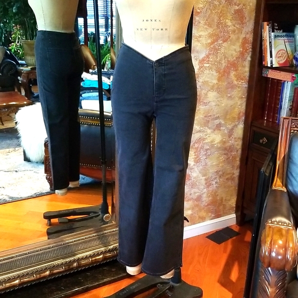 Free People Denim - Free People Black Flare & Wide Leg Jeans